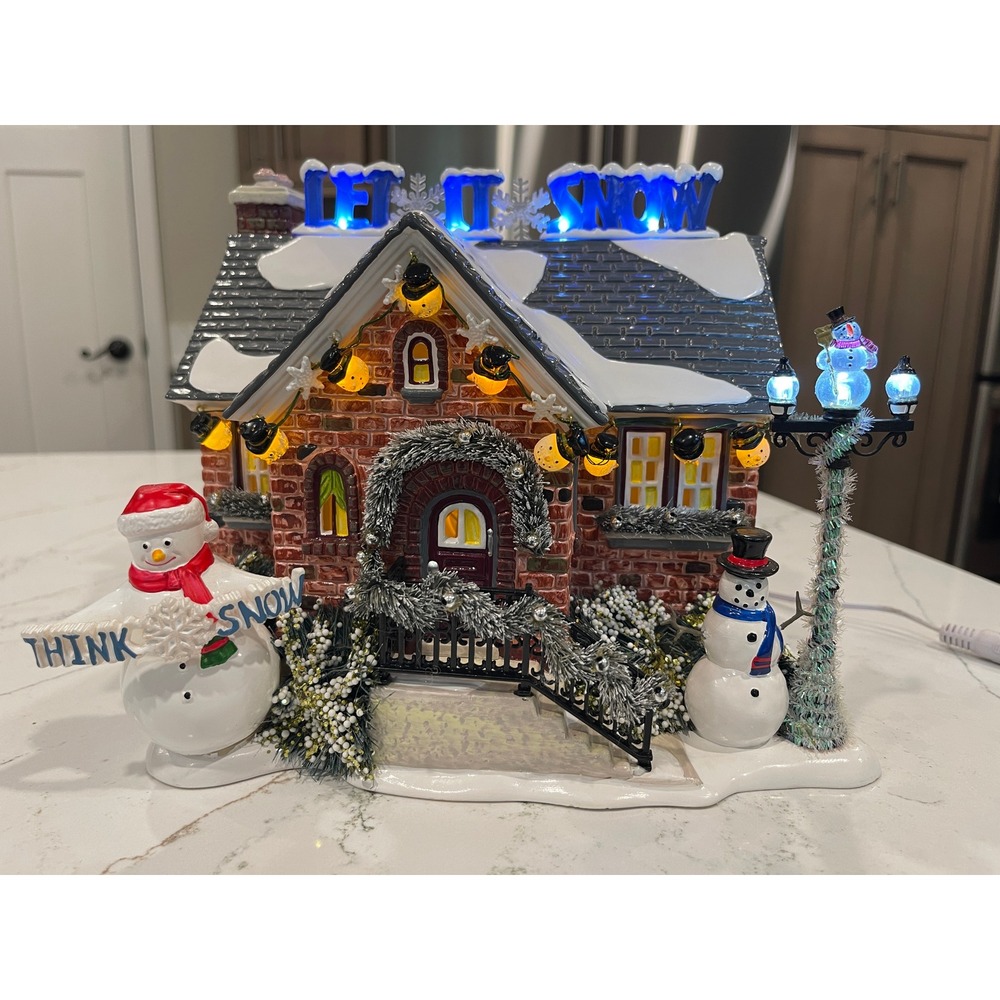 Department 56 THE SNOWMAN HOUSE Christmas Lane Retired